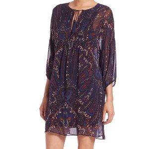 Joie Silk Chiffon Paisley Dress